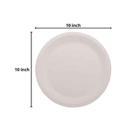 10 inch sugarcane fibre plate for main courses and catering