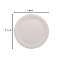 Reinforced 9 inch disposable bagasse plate for catering and takeaway