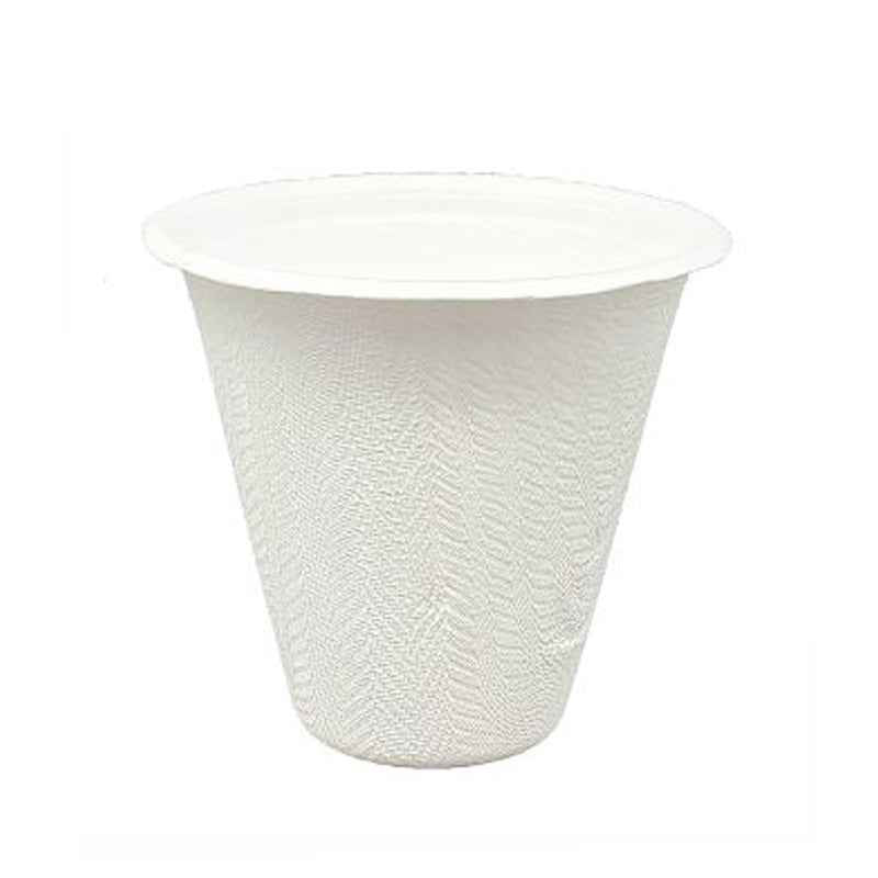 Eco Friendly Biodegradable Compostable Green Platter Cup 220 ML (2.9 inch x 3.2 inch) (made from Sugarcane Bagasse)