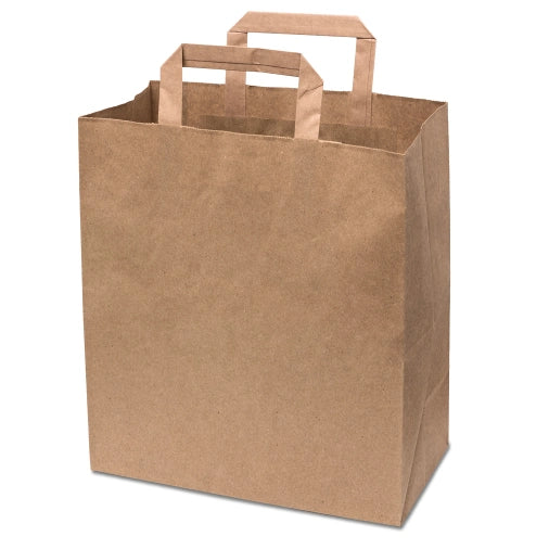 Large Internal Handle Paper Bags Brown Case of 250 Pcs