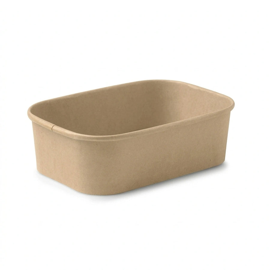 Premium Rectangular Kraft Deli Container (650ml)- 300 Pcs/Carton-For UK Takeaways