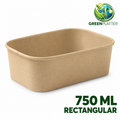 750ml Rectangular Kraft Deli Containers – Packs of 50 to 300