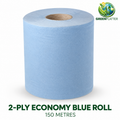 2-Ply Economy Blue Roll – 150 Metres
