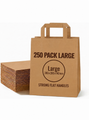 Large Brown Paper Bags with Internal Handles – 250